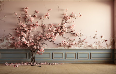 Backdrops for photo studio with spring decor for kids and family photoの素材