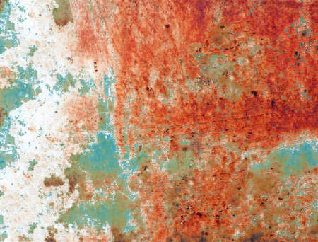 Rusty on old  iron plateの写真素材