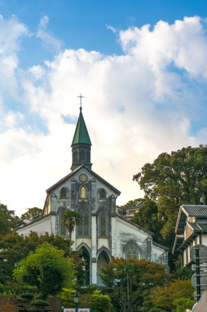 A vintage church in Nagasakiの写真素材