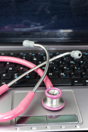 Stethoscope and Laptop1の写真素材