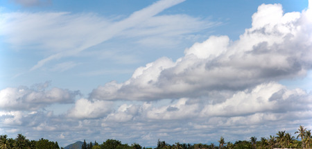 blue sky in a rainy season. beautiful of nature.の写真素材