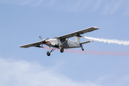 PRACHUAPKIRIKHAN, THAILAND - JAN 14 2017: Light aircraft Pilatus PC-6 Finally, the masses of the...