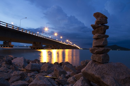 Tinnasulanon bridge in Thailand. 