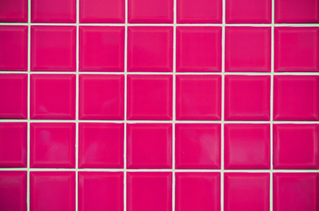 modern style design of pink mosaic tile texture wall of floor wall pattern decorate and backgroundの写真素材
