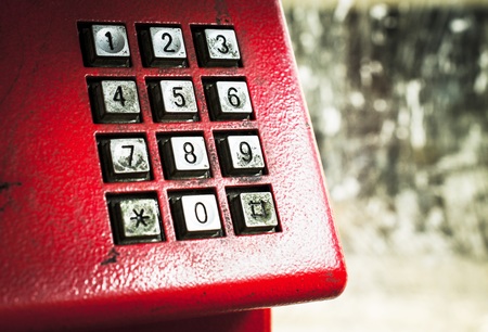 Close up of dirty stains on dialing telephone keypad  . Note: This picture can use for anti-bacterial productsの写真素材