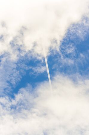 Blue sky with lots clouds blue sky cloudsの写真素材