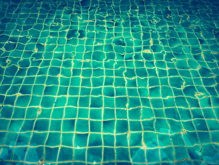 Background of rippled water in swimming poolの写真素材