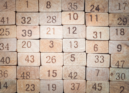 Toy number blocks, Used for textured and background