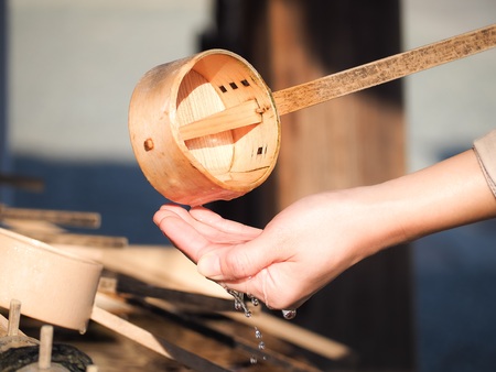 Hatsumoude is original Japanese ceremony. Japanese visit a shrine or temple for pray to gods or Buddha for the health and happiness of their familyの写真素材