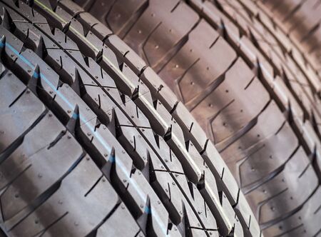 New Car tires closeup, Tire background
