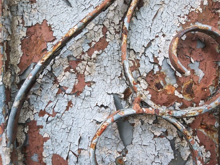 Curved Rust Steel Texture and Background. Abstract background.