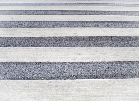 Abstract Image of White Pedestrian Crosswalk or Zebra Crossing Background.の写真素材