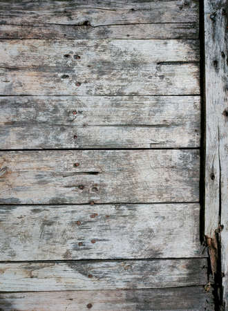 Background and texture of old cracked wooden planks. Abstract image.の写真素材