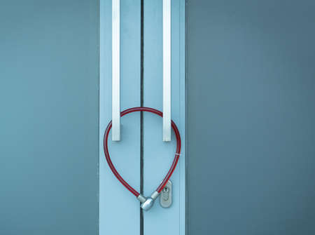 Door shop was locked down due to economic crisis during the coronavirus pandemic.