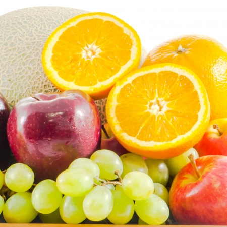 juicy orange and mixed fruitの写真素材
