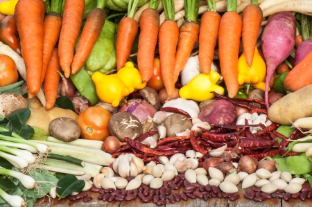 Vegetables and spicesの写真素材