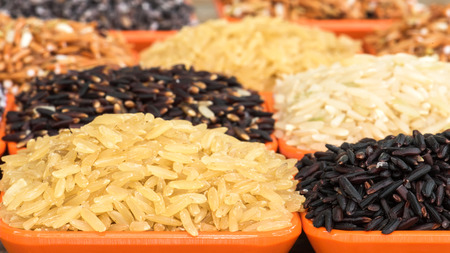 Brown rice for healthyの写真素材