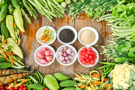 Spice and Vegetables organicsの写真素材