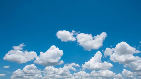 Beautiful blue sky and white cloudの写真素材