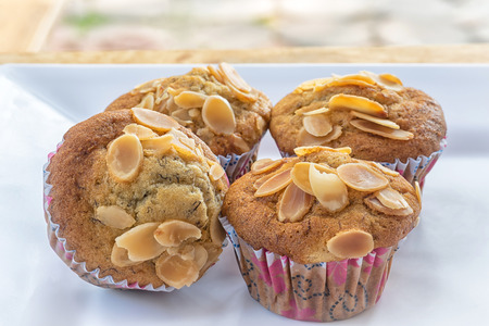 Banana cup cakeの写真素材
