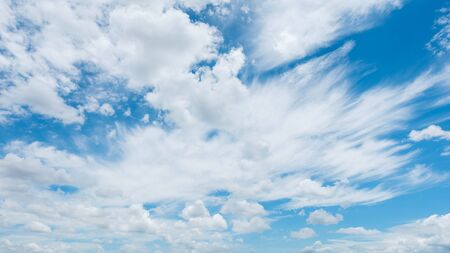 Bright sky and beautiful white cloud