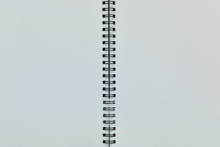 White paper with black binder for backgroundの写真素材