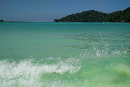 Beautiful turquois sea at Surin Island , Thailandの写真素材