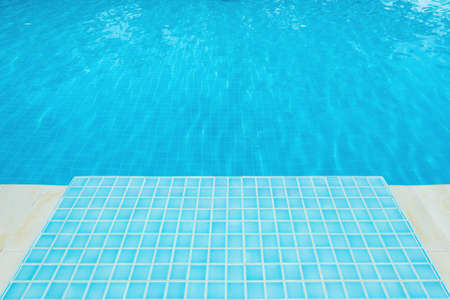 Clean and bright  water in swimming pool