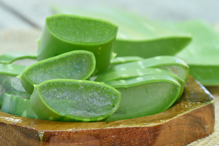 Aloe Vera use in spa for skincare and cosmeticの写真素材