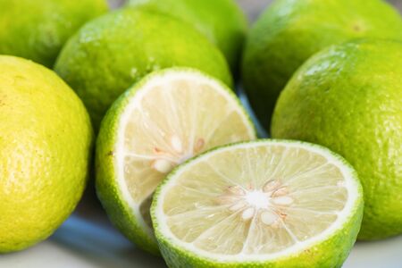 Closeup Lime slice