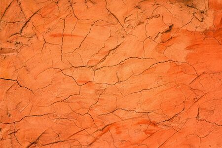 Orange cement wall background and textured