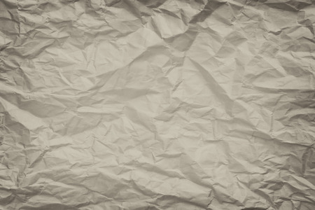 White crumpled paper background and texture, Wrinkled creased paper white abstractの写真素材