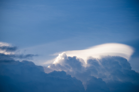 Cloud with blue sky for nature backgroundの写真素材