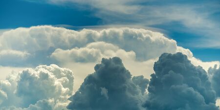 Cumulus cloud with blue skyの写真素材