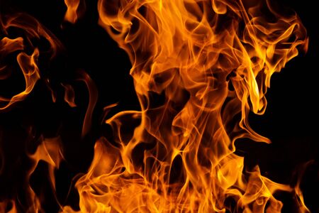 Blazing fire flame background and textured