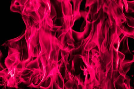 Blazing pink fire flame background and texturedの写真素材