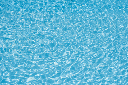 Blue water in swimming poolの写真素材