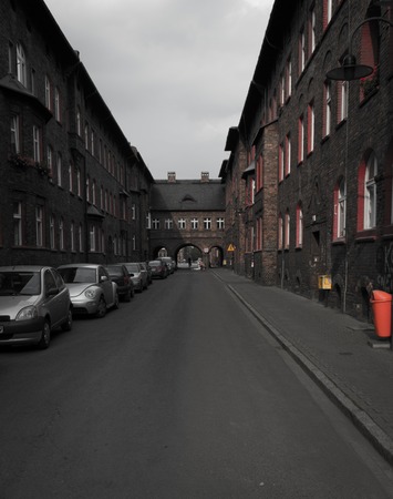 Old Mining district Katowice Nikiszowiec Polandのeditorial素材