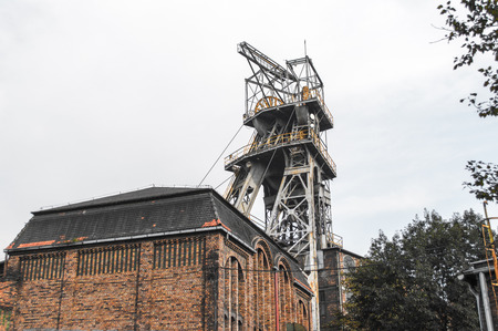 Old coal mine shaft - Nikiszowiec Katowiceの写真素材