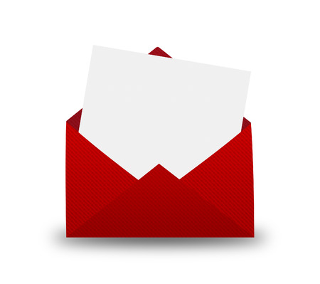 Red Envelope with letter.の写真素材
