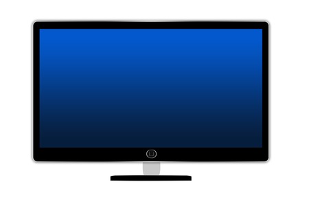 Flatscreen  TV-Set isolatedの写真素材