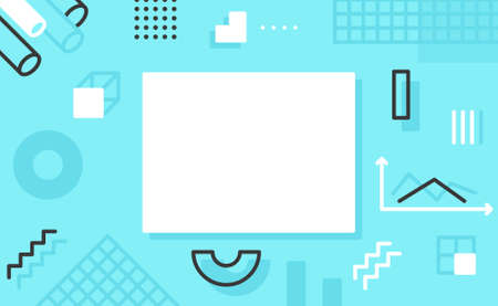 math geometric on sweet pastel paper border frame template background