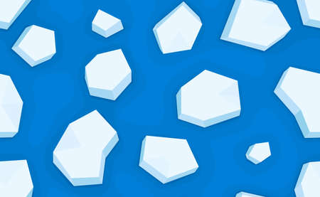 ice ground on the ocean seamless pattern Gift Wrap wallpaper backgroundのイラスト素材