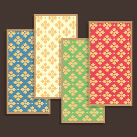 Thailand Pattern Design filigree decoration vector illustrationのイラスト素材