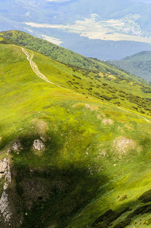 Mala Fatra mountain, Slovakia, Europe - Detail of hill ridge in National park Mala Fatraの写真素材