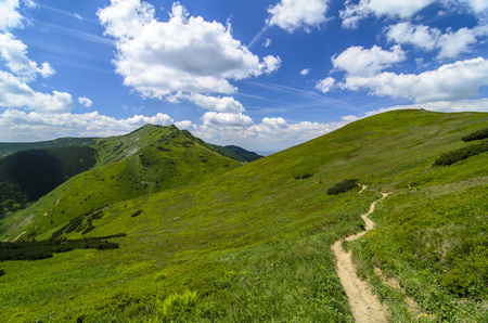 Mala Fatra mountain, Slovakia, Europe - Mountain path in National park Mala Fatraの写真素材