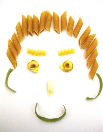 pasta faceの写真素材