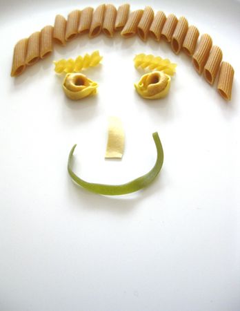 pasta faceの写真素材