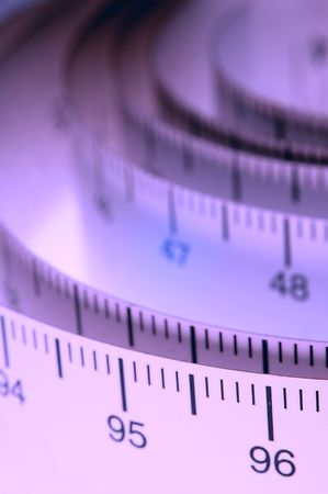 A roll of measuring tape