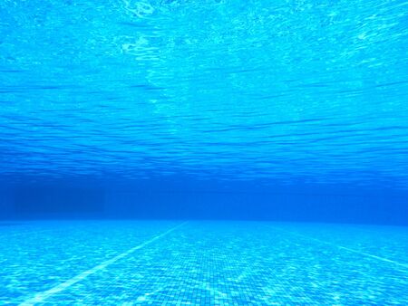 Shots underwater in a swimming poolの写真素材